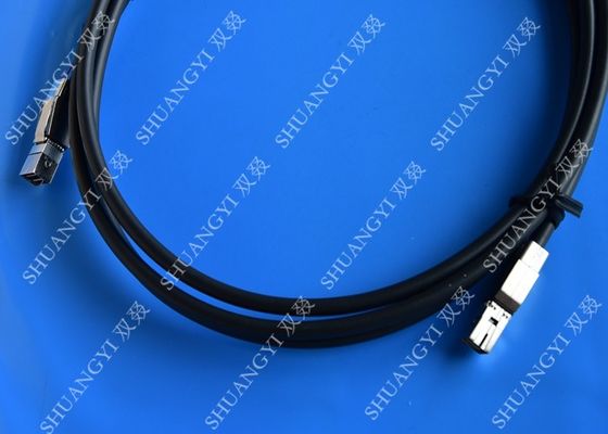 Китай кабель ХД мини САС СФФ-8644 3.3ФТ внешний САС к СФФ-8644 кабелю 1М/чернота поставщик