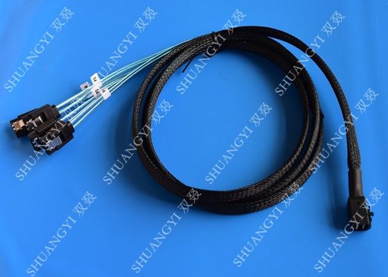 Китай Внутренний кабель ХД мини САС (СФФ-8643) до 4 САТА препровождает кабелю проламывания 3,3 фута/1М поставщик
