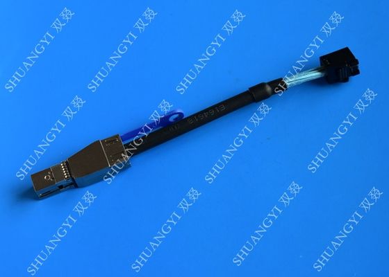 Китай Кабель прикрепленный сериалом СКСИ черноты 0,3 м внешнее ХД мини САС СФФ-8643 к кабелю СФФ-8644 поставщик